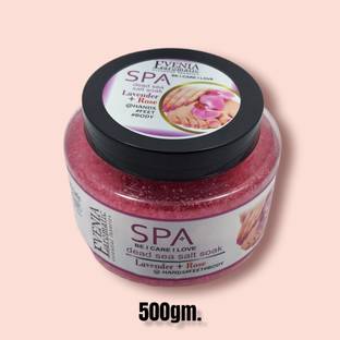 Evenia Pedicure Manicure Spa Dead sea salt soak with LAVENDER + ROSE