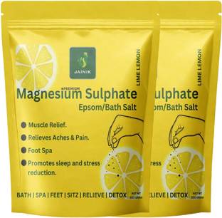 JAINIK Lime Lemon Bath Salt Crystal And Bath, For Muscle Relief, Relieves Aches & Pain