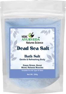 VEDICAYURVEDA Dead Sea Salt Bath Salt | Gentle & Refreshing Body | Muscles Aches Pain