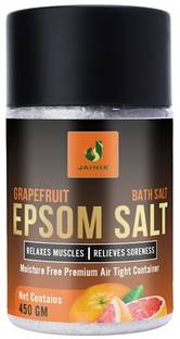 JAINIK Grapefruit Bath Salt With No Color Added Epsom Salt For -Muscle Relief & Pain