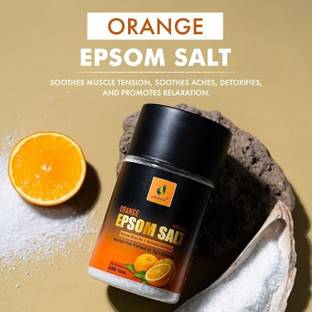 JAINIK Epsom Salt For Muscle Relief, Relieves Aches Pain -orange- 450gm