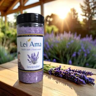 lei ama Lavender Bath Salt and Foot Soak