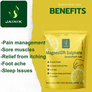 JAINIK Lemon Bath Salt Crystal And Bath For Muscle Relief, Relieves Aches & Pain.,.