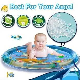 AAHISHAN Baby Inflatable Tummy Time Water Play Mat – Underwater Theme Activity Toy Baby Bath Seat