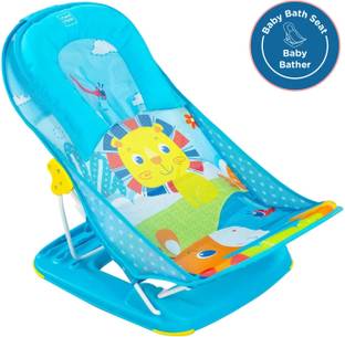 MeeMee Baby bather for todler, foldable 3 position adjustable , washable soft mesh seat Baby Bath Seat