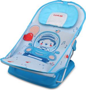 LuvLap Happy Wheels Baby Bather for Baby 0-12 Months,3 Position Adjustable, Baby Bath Seat