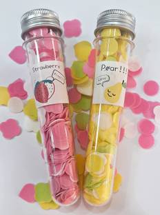 Rameja Paper Soap Bath Flakes Portable Flower Tube Shape Bottle Paper Soap Travelling