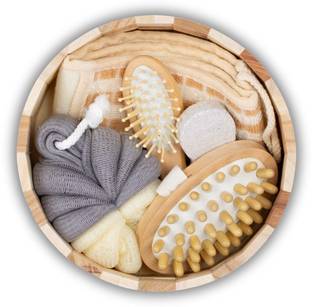 Amulakh 6in1 Round-Shaped Luxury Bath Spa Gift Set Relaxation Ultimate Pampering Stylish