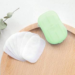 PERFECTMART Disposable Hand Cleaning Paper Soap Flakes Mini Soap Paper Travel Hand Wash BOX