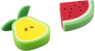 Baby Moo Sliced Fruit Multicolour 2 Pk Bath Sponge