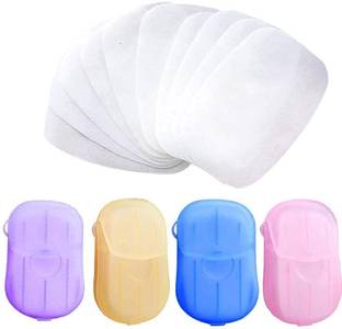 HAPANI STORE Mini Hand And Face Washing Paper Soap Box For Travel Toiletry Use (pack of 5)