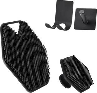 INCLUSSHOP Silicone Body Scrubber, Silicone Face Scrubbers Men Women Kids (4pcs Set)
