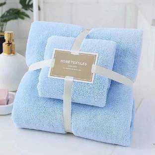 HomeCloud Microfiber 300 GSM Bath, Face, Hand, Hair Towel Set