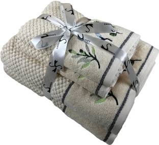 Senses Cotton 550 GSM Bath, Hand Towel Set