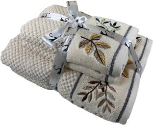 Senses Cotton 550 GSM Bath, Hand Towel Set