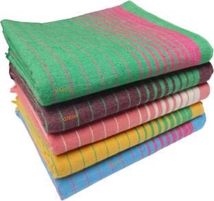 G Fabrics Cotton 370 GSM Bath Gamcha Set
