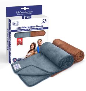 IOTA Microfiber 450 GSM Sport, Hand, Face Towel Set