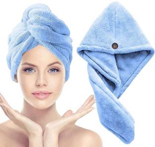 WizzyEssential Microfiber 500 GSM Bath, Hair Towel
