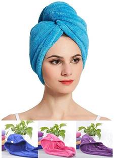 vruti enterprise Microfiber 300 GSM Hair Towel