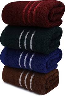 PVA Multicolor Cotton Hand Towels Set of 4 Hand Napkins | Kitchen Towels Multicolor Cloth Napkins