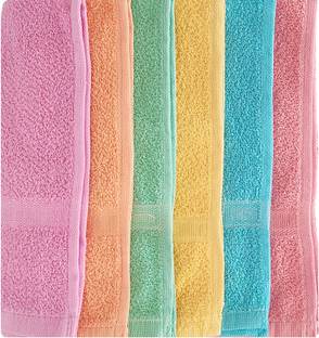 BIndian Hand Towels Set of 6 Piece for Kitchen, wash Basin & Gym, Soft & Super Absorbent, Multicolor Napkins (6 Sheets) Light Blue Cloth Napkins