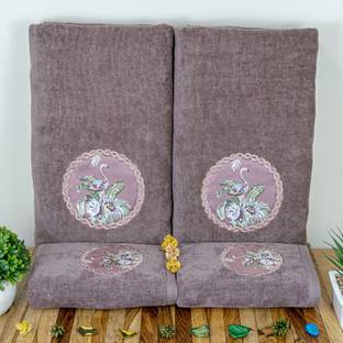 RANGOLI Cotton 450 GSM Bath, Hand Towel Set