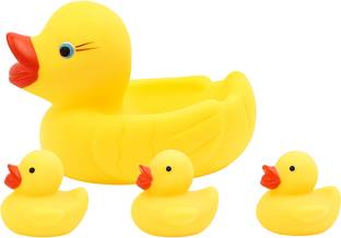 Zest4Kids Duck Family Set – 1 Big & 3 Small Ducks | Bath Toy for Babies Bath Toy