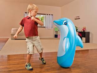 AEXONIZ TOYS Bop Bag Hit Me Toy for Kids 3D Inflatable Bouncer Toy PVC Punching Bag for Kids Bath Toy