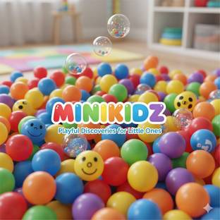 MINIKIDZ Plastic Tiny Size Premium Balls Color Balls for Kids Pool Balls Set of 24 Pieces Bath Toy