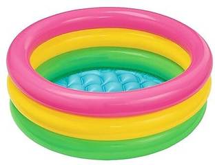 hda group 002 feet Bath Pool Kids Indoor & Outdoor Swimming Pool for Kids Multi-Colour Bath Toy