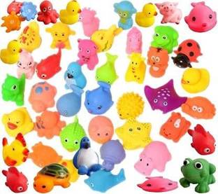 Gomzy Most Popular Chu Chu Bath Toys 12 Pcs Mix Cute Animals Toy Bath Toy