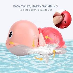 Mopaniraj Swimming Turtle, Wind Up Water Floating, Bathtub Water for Toddlers Bath Toy