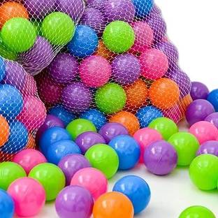MINIKIDZ Baby 120 Pcs Premium Multicolour Balls for Kids Pool Pit Bath Toy