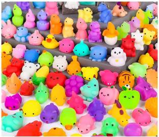 TRU TOYS Kawaii Mochi Squishy Toys Squishiest Animal Stress Relief Toy 30 Pc Random Color Bath Toy