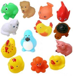 Nafhotoz Baby Toys Bath Aquatic Animals Chu Chu Toys for Newborn Babies Bath Toy