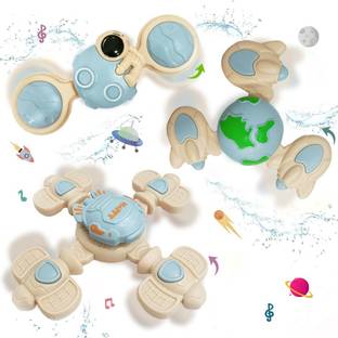 Wembley Spinner Space 3 Pcs Baby Bath Sensory Toys High Chair Tray Bath Table For Kids Bath Toy