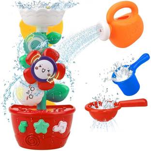 Wembley Flower Bath Toys Colorful Bathtub With Mini Sprinkler And Cups For Toddlers Bath Toy