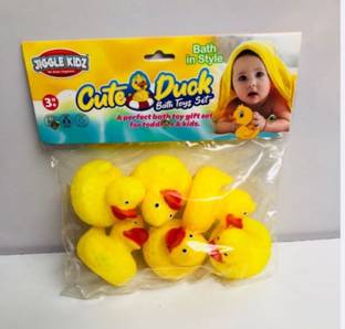 Khatushyam Baby duck 6 piss chu chu bath toys multicolour Bath Toy