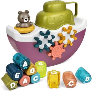 Ji And Ja Bath Boat Toys for Infant Toddlers Kids Bathtub Water Toys Bath Toy