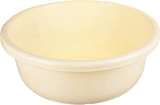 KUBER INDUSTRIES Durable Plastic Bath Tub for Baby Bathing|Washing Clothes|26 Liter|Cream 26 L Plastic Bucket