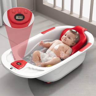 StarAndDaisy Bathtub & Bath Seat with Temperature Sensor | Baby Kids Bather chair
