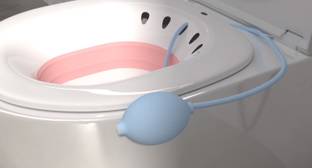 PERPART Folding sitz bath tube for fissure or Piles