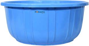 HOMESTIC by Kuber Industries Unbreakable Plastic Multipurpose Bath Tub/Washing Tub 40 LTR (Blue)