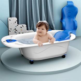 StarAndDaisy Baby Bathtub & Bath Seat with Temperature Sensor | Baby Kids Bather chair