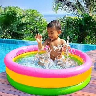 bazler Baby Pool Bath Water Tub for Kids Soft Inflatable Kid's, 3ft 0-5 Years 3 Feet 2