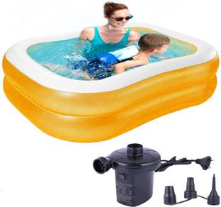 P for Pogu 7.5 Ft Rectangular Inflatable Swimming Pool Bathtub Soft Material for Kids