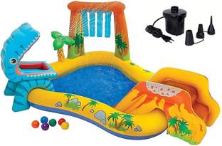 Kreative Marche Kids Dinosaur Spray Water with Swimming Pool Inflatable Bath Tubs