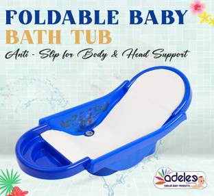 ODELEE Sunbaby Foldable Baby Bather Anti-Slip Foam for Body & Head Support, Age 0-6 M