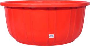 Heart Home 40 Lt. Multipurpose Unbreakable Plastic Tub |Bath Tub|Washing Tub (Red)