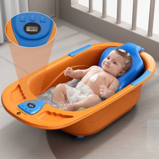 StarAndDaisy Bathtub & Bath Seat with Temperature Sensor | Baby Kids Bather chair
